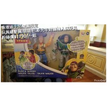 香港迪士尼樂園限定 玩具總動員 胡迪 巴斯光年 對講機人偶玩具